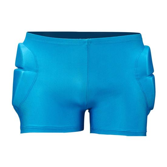 Kinder Radunterwäsche Stoßabsorbierende EVA-gepolsterte Radshorts Atmungsaktiv Mountainbike Rennrad Fahren Skateboarden Skifahren Schutzshorts S blau