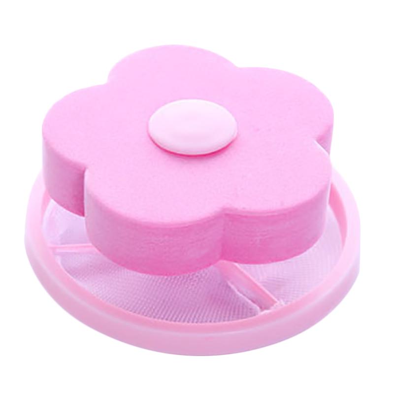 Hause Waschmaschine Haar Filter Pet Haar Falle Entferner Wäsche Werkzeug Catcher Wiederverwendbare Mesh Schmutz Sammlung Tasche Reinigung Ball rosa