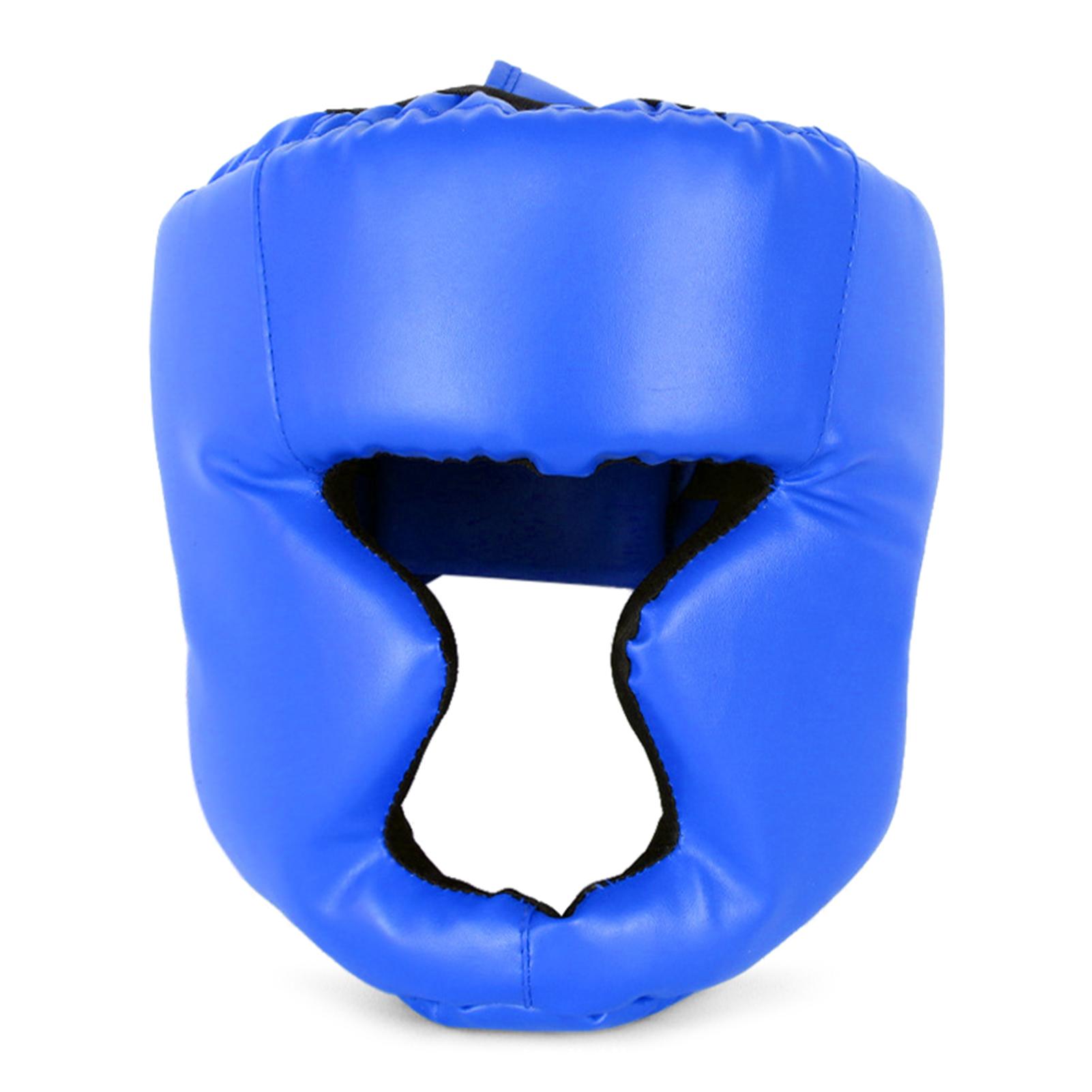 Kickbox-Kopfbedeckung für Erwachsene/Kinder, MMA-Training, Sparring, Kampfsport, Boxhelm S for Kids blau