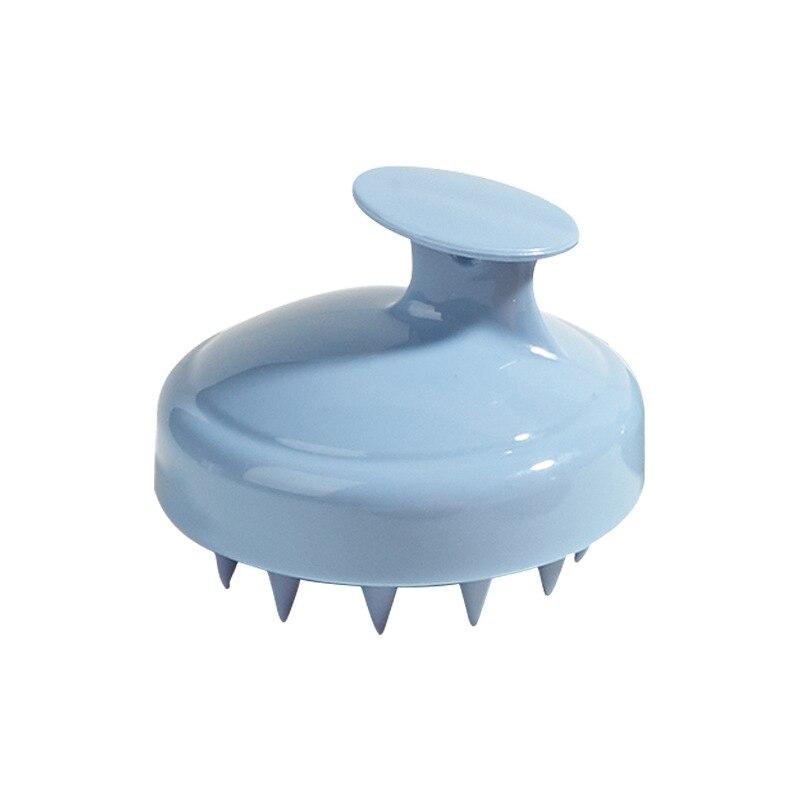 Silikon Shampoo Pinsel Haar Wurzel Juckreiz Kopfhaut Reinigung Bad Kamm Haar Salon Spa Hause Massage Shampoo Pinsel Haar Styling Werkzeuge 6.5*7.5cm blau