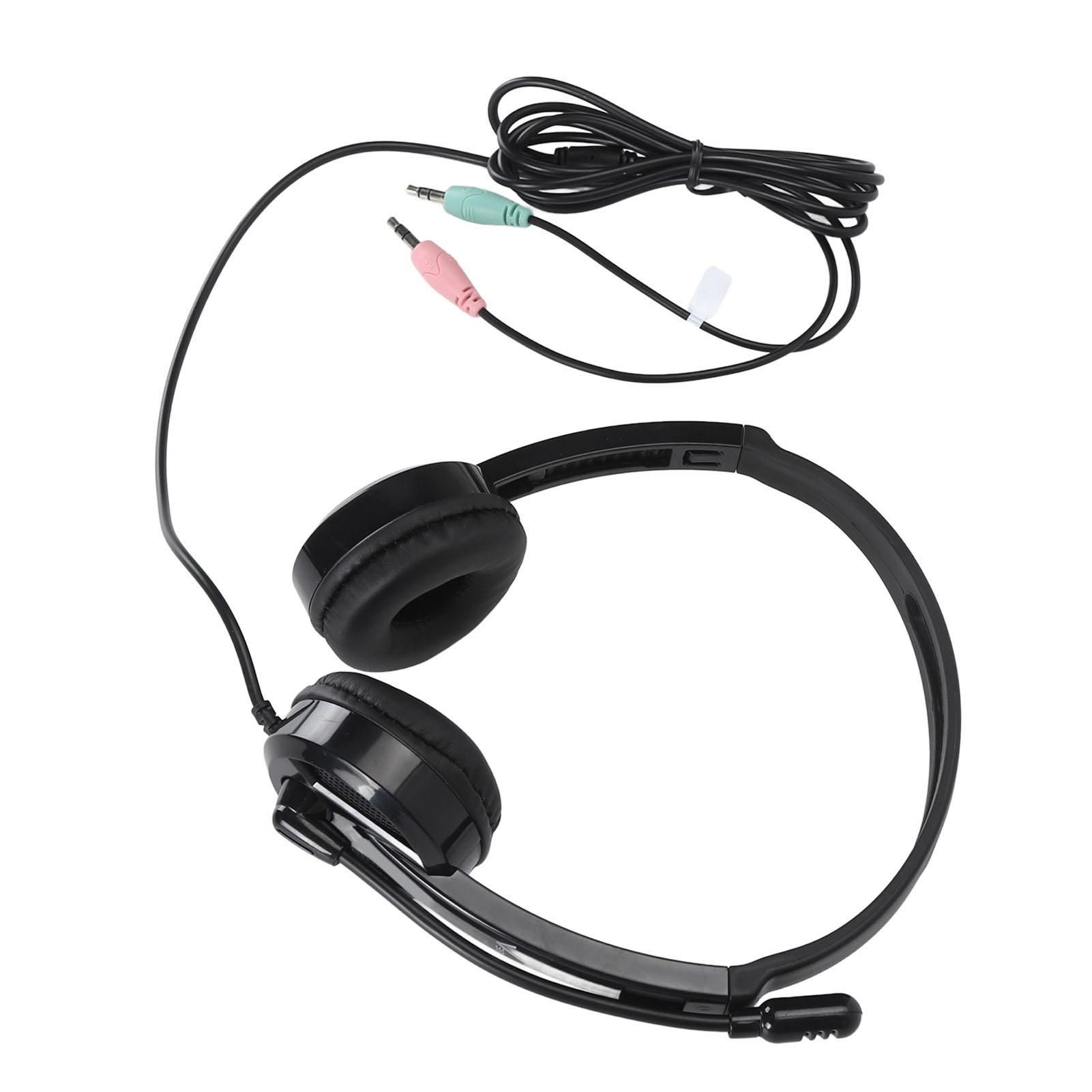Mikrofon Kopfhörer 120 Grad Drehbares Mikrofon Kabelgebundene Headsets HiFi Lautsprecher Laptop Kopfhörer