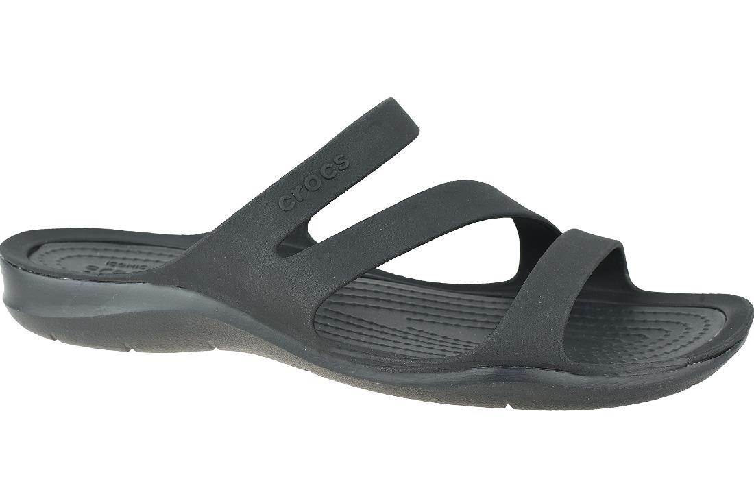 Crocs W Swiftwater Sandalen, schwarze Damen-Sandalen 37/38 schwarz