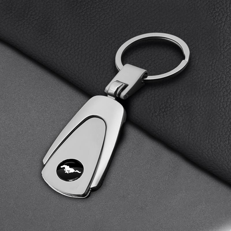 Leder Schlüsselanhänger Auto Schlüsselanhänger Anhänger Schlüsselanhänger Dekor Styling Für Ford Raptor Fiesta Focus 2 3 4 Mondeo Ecosport Mustang Fusion Mustang gray