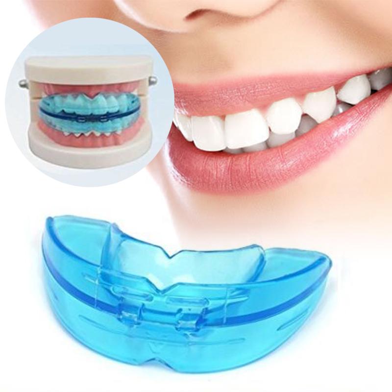 Neu Blau Dental Mundschutz Bruxismus Schiene Nacht Zähne Zähneknirschen Schlaf