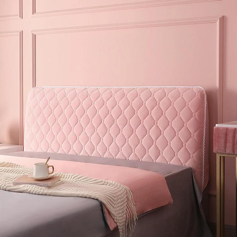 Bett-Kopfteil-Bezug, All-Inclusive-Bett-Kopfteil-Bezug, warmes weiches Bett, Anti-Staub-Bezug, verdickter Kopf-Rücken-Schutz W100 x H70cm