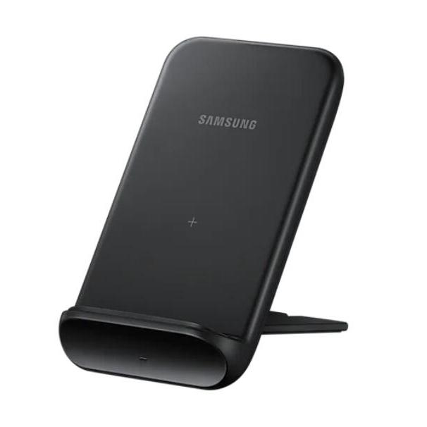 Original SAMSUNG Fast Qi Wireless Charger EP-N3300 Convertible Stand Pad für Samsung Galaxy S20 S20+ S20 Ultra S21 Ultra S22 S22+ S22 Ultra schwarz