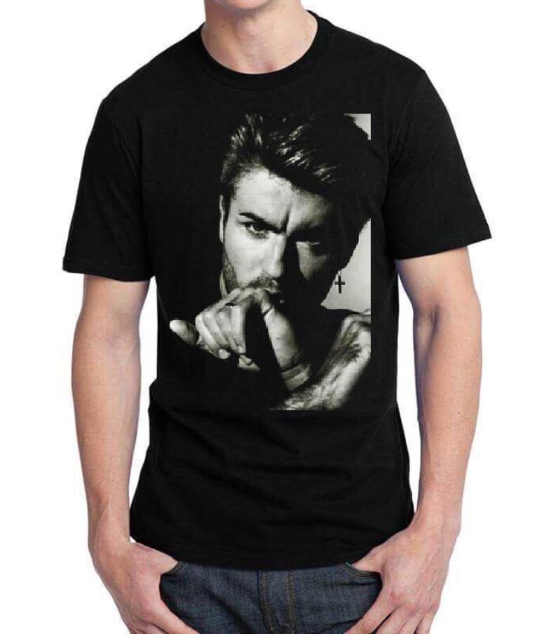 George Michael T-Shirt George Michael Shirt Unisex Kurzarm-T-Shirt Alle Größen Unisex T-Shirt M