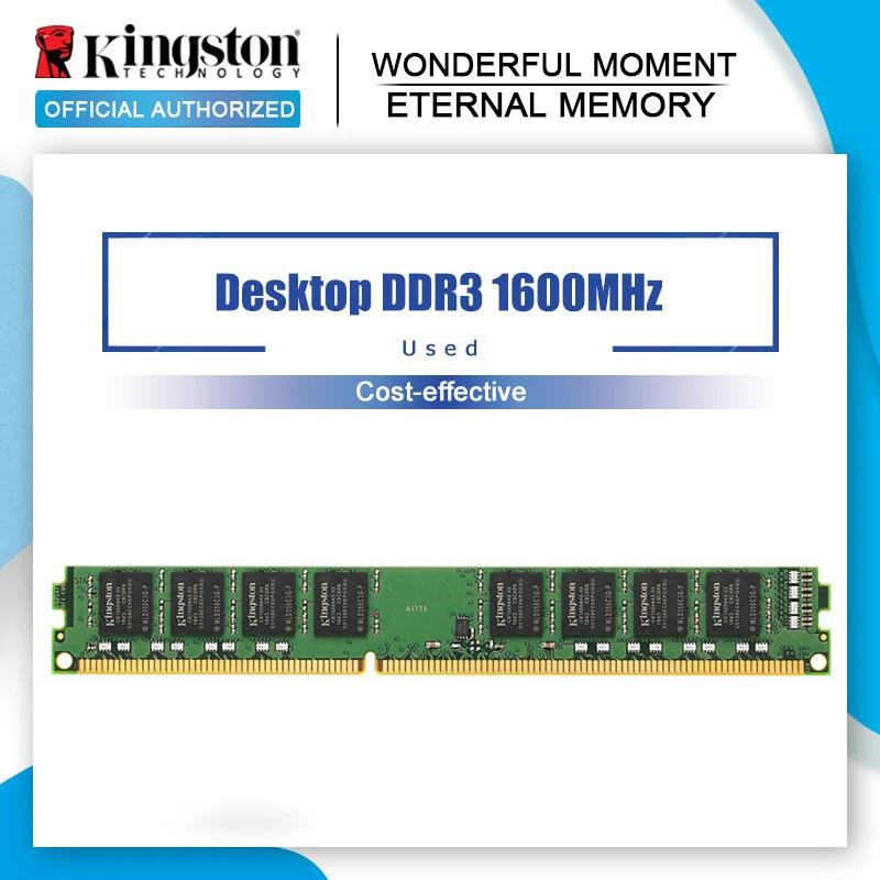 Kingston DDR3 8 GB 1600 MHz PC RAM Desktop-Speicher Non-ECC CL11 240 Pin PC3-12800 DIMM Motherboard-Speicher Value RAM Speichermodule KVR16N11/8 8GB 1600MHz DDR3