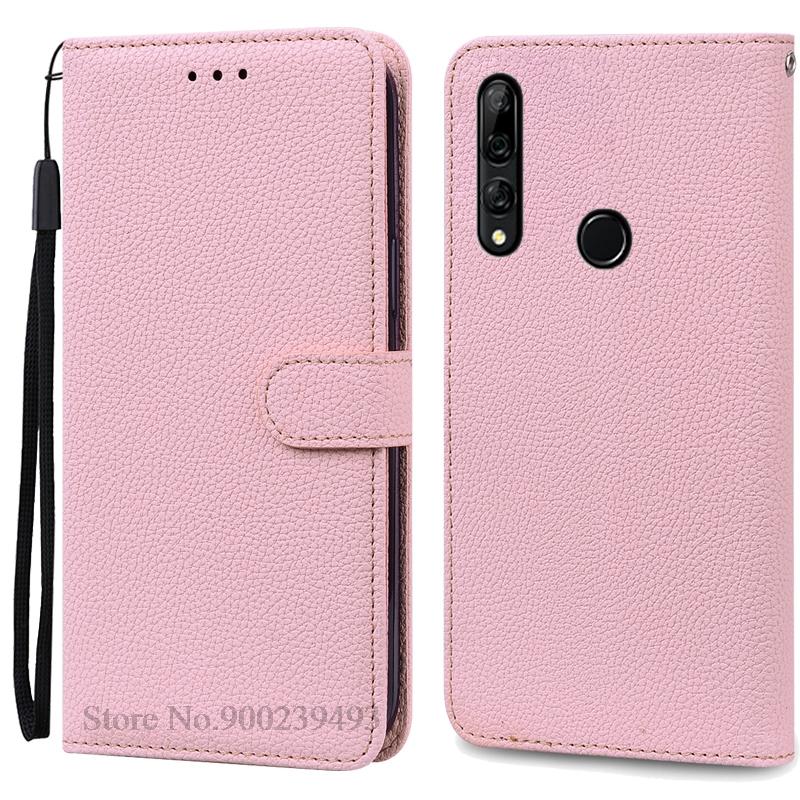 Hülle für Honor 9X Hülle Brieftasche Leder Klapphülle für Huawei Honor 9X Hülle Weiche Silikon Buchhülle Coque Fundas 9X(With Fingerprint) rosa
