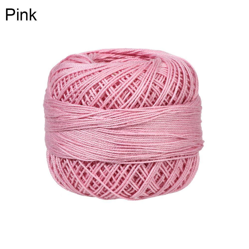 Kreatives Häkeln, Stricken, DIY-Garn, Spitze, Wolle, reine Baumwolle, Wolle rosa