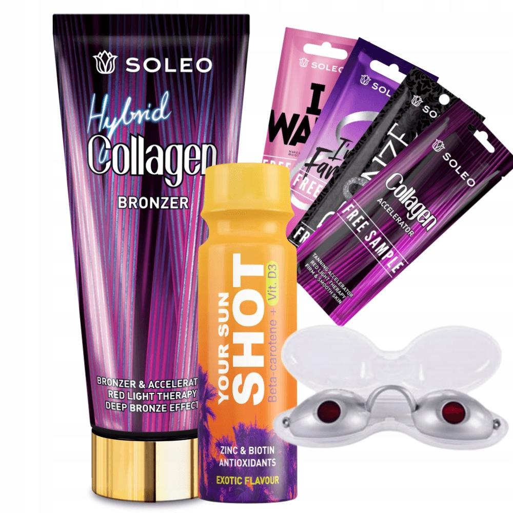 Soleo Collagen Hybrid 200ml Bräunungslotion mit Kollagen + Gratisartikel