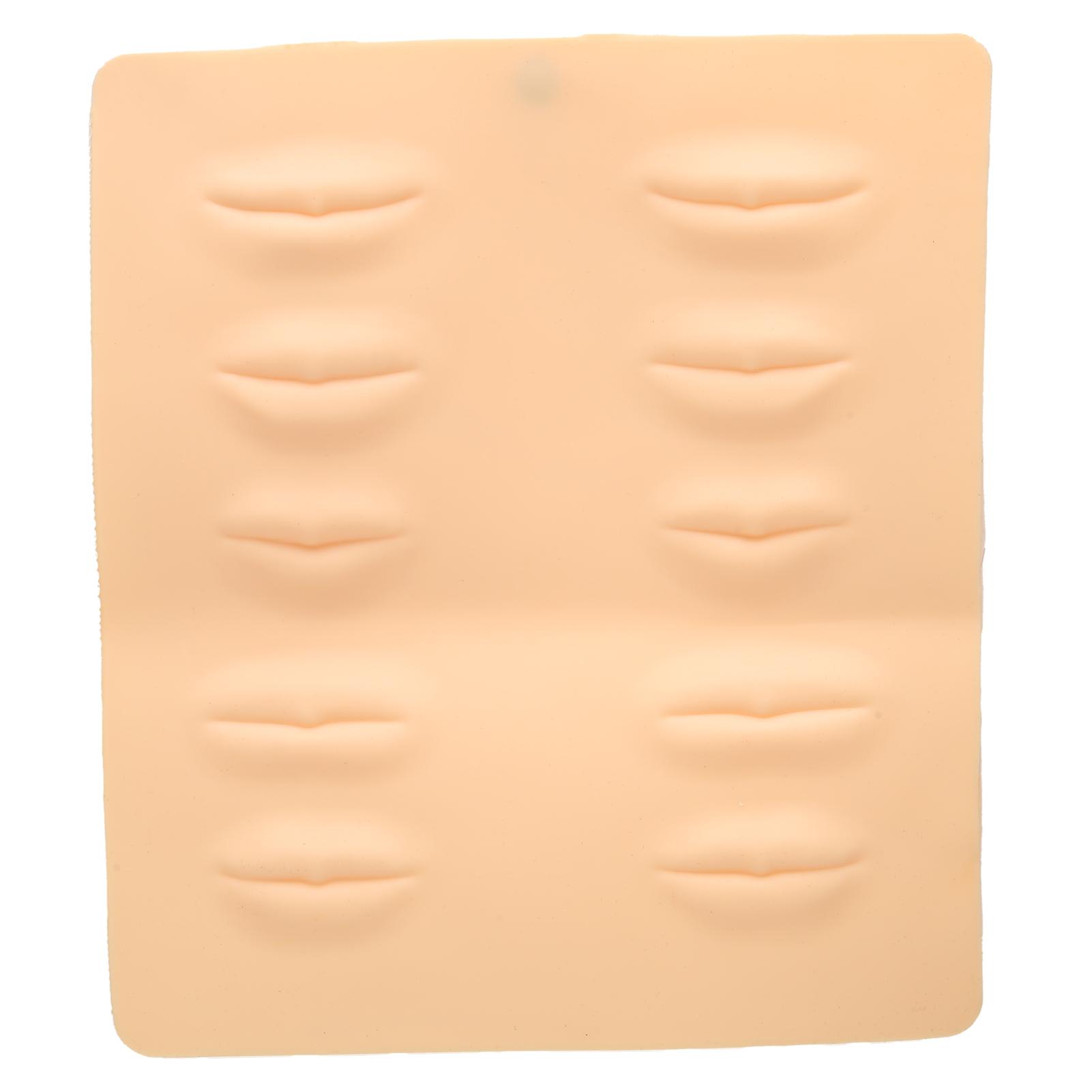 Lippen-Tattoo-Übungshaut, Silikon-Tattoo-Microblading-Übungshaut für Tätowierer-Anfänger