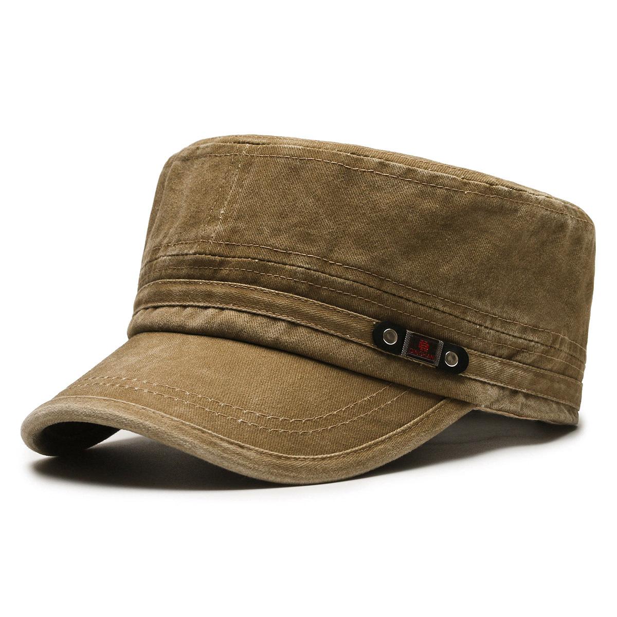 Frühling Herbst herren Military Caps Denim Schiebermütze Armee Visiere Hut Männer Training Cadet Caps khaki