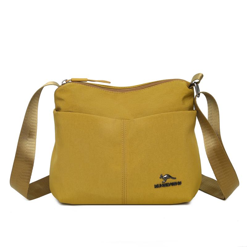 Kleine quadratische Tasche Damen Handytasche Tasche für Mütter mittleren Alters Schultertasche Umhängetasche gelb