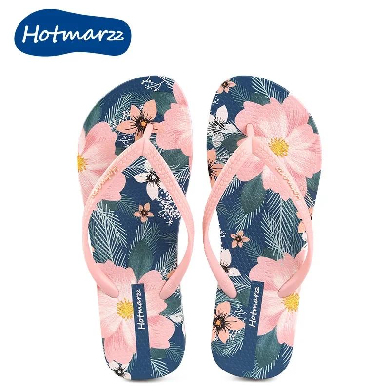 Mode Damen Bedruckte Strand-Slipper Neue Sommer-Mode Anti-Rutsch-Sandalen Flip-Flops Outdoor Flachsohlige Freizeitschuhe Leichtgewicht 39 rosa