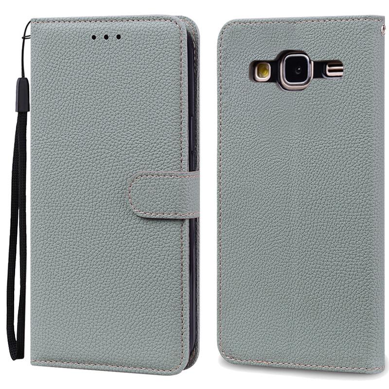 Für Samsung Galaxy J3 2016 Fall Flip Leder Abdeckung Für Samsung J3 2016 Fall Brieftasche Telefon Fall Für Samsung Galaxy J3 6 2016 J320F For Samsung J3 2016 grau
