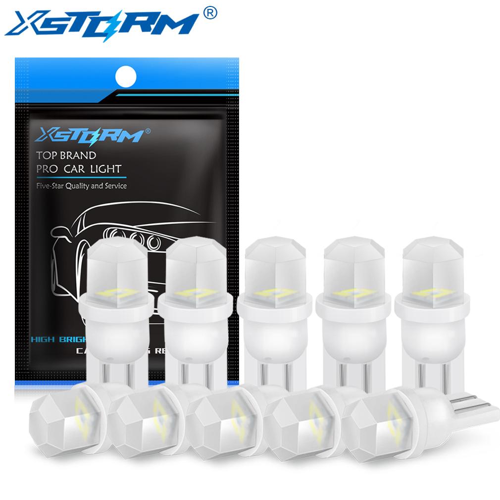 10 Stücke Canbus T10 W5W Led-lampe 194 168 Led Keramik Auto Innen Lichter Keil Seite marker Freiheit Auto Lampe 12V 6000K Weiß