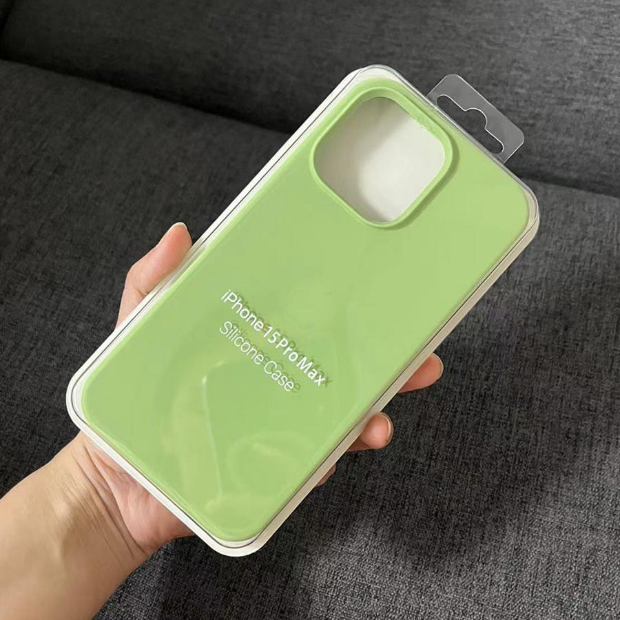 Ins Chic Flüssigsilikon Vollständig abgedeckte weiche Gel-Gummi-Telefonhülle Schutzhülle für iPhone 16 15 14 Pro Max 14Plus 15Plus XR XS Max 11 12 13 Pro Max iPhone 16 Pro Max grün