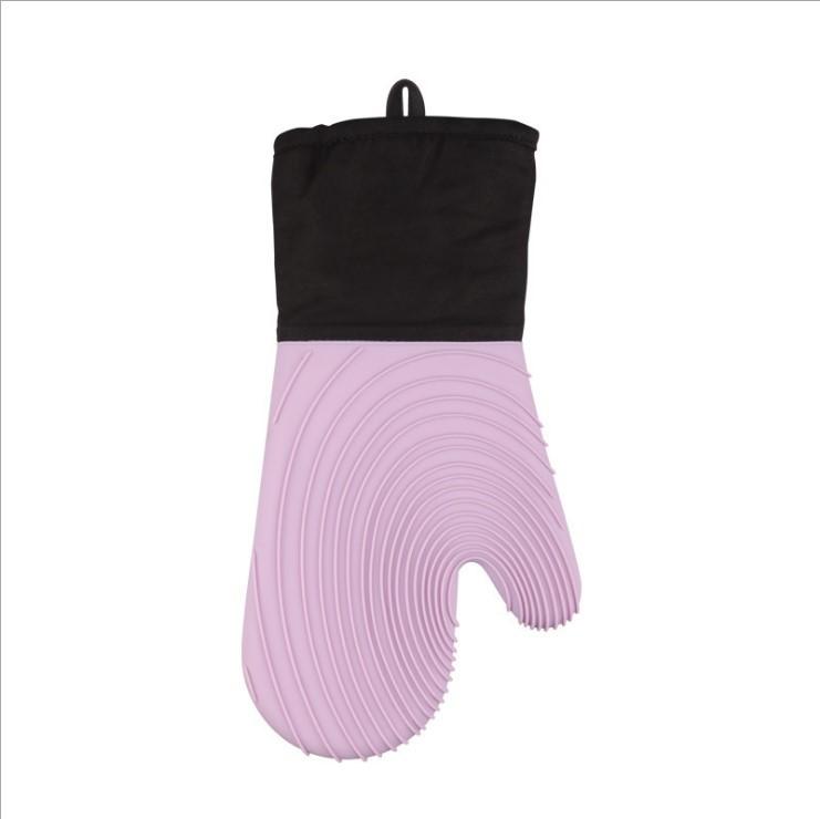 2 Stück Grill Backofen Kessel Silikon Baumwollhandschuhe HitzebeständigGrillIsolierte Silikonhandschuhe