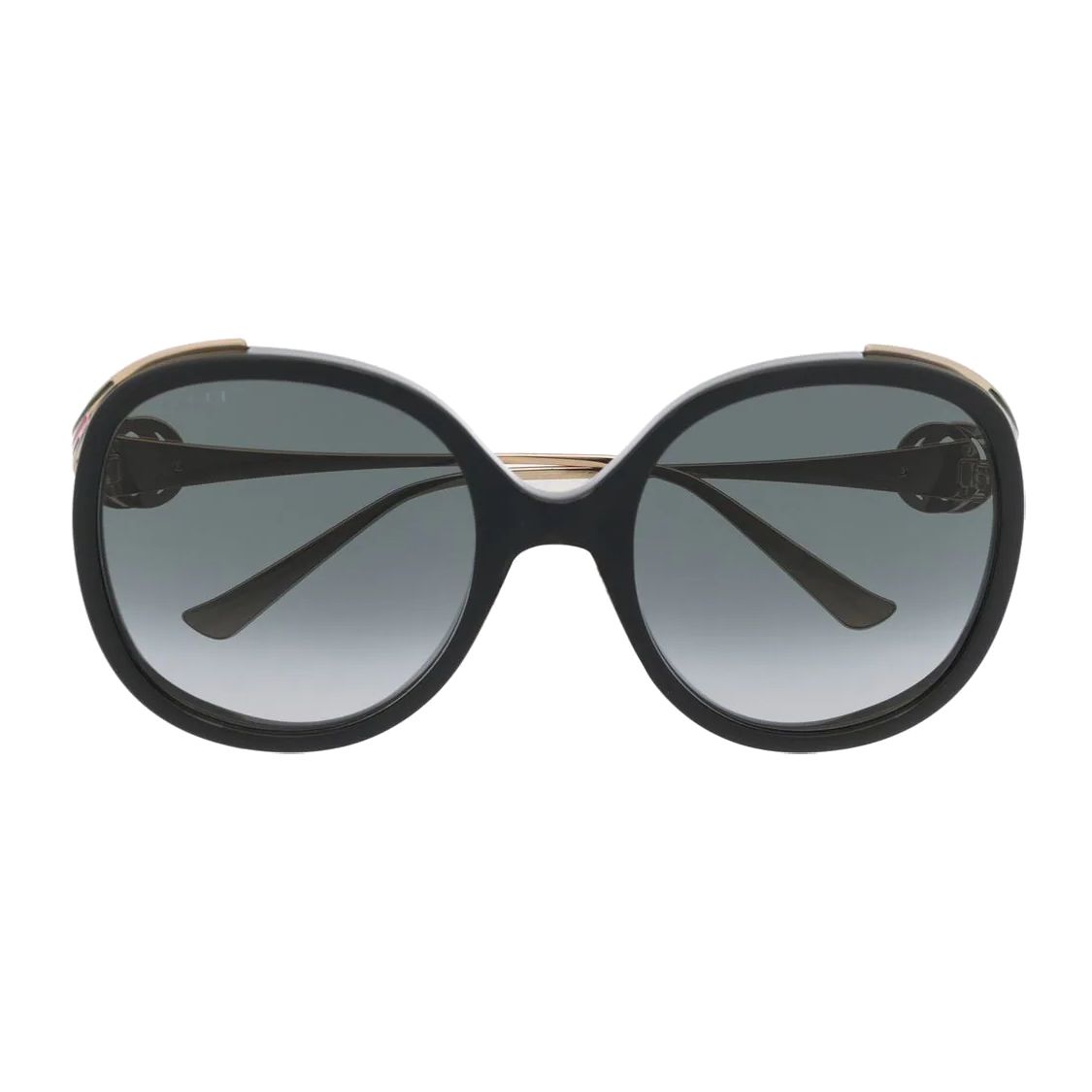 Gucci Bequeme Dünne Fassung Unregelmäßige Sonnenbrille Damen Sonnenbrille GG0226S007 Dust Bag+Eyeglass Case (Random Color),Gold,56