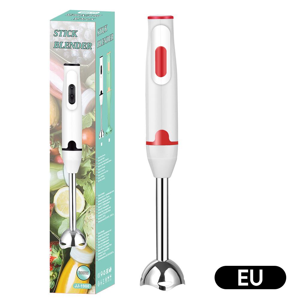 Multifunktionaler elektrischer Mixer, EU-/US-/UK-Stecker, Rührstabmixer, Stabmixer aus Edelstahl, Lebensmittelqualität zum Backen von Babynahrung, Küchenwerkzeug EU White-Red