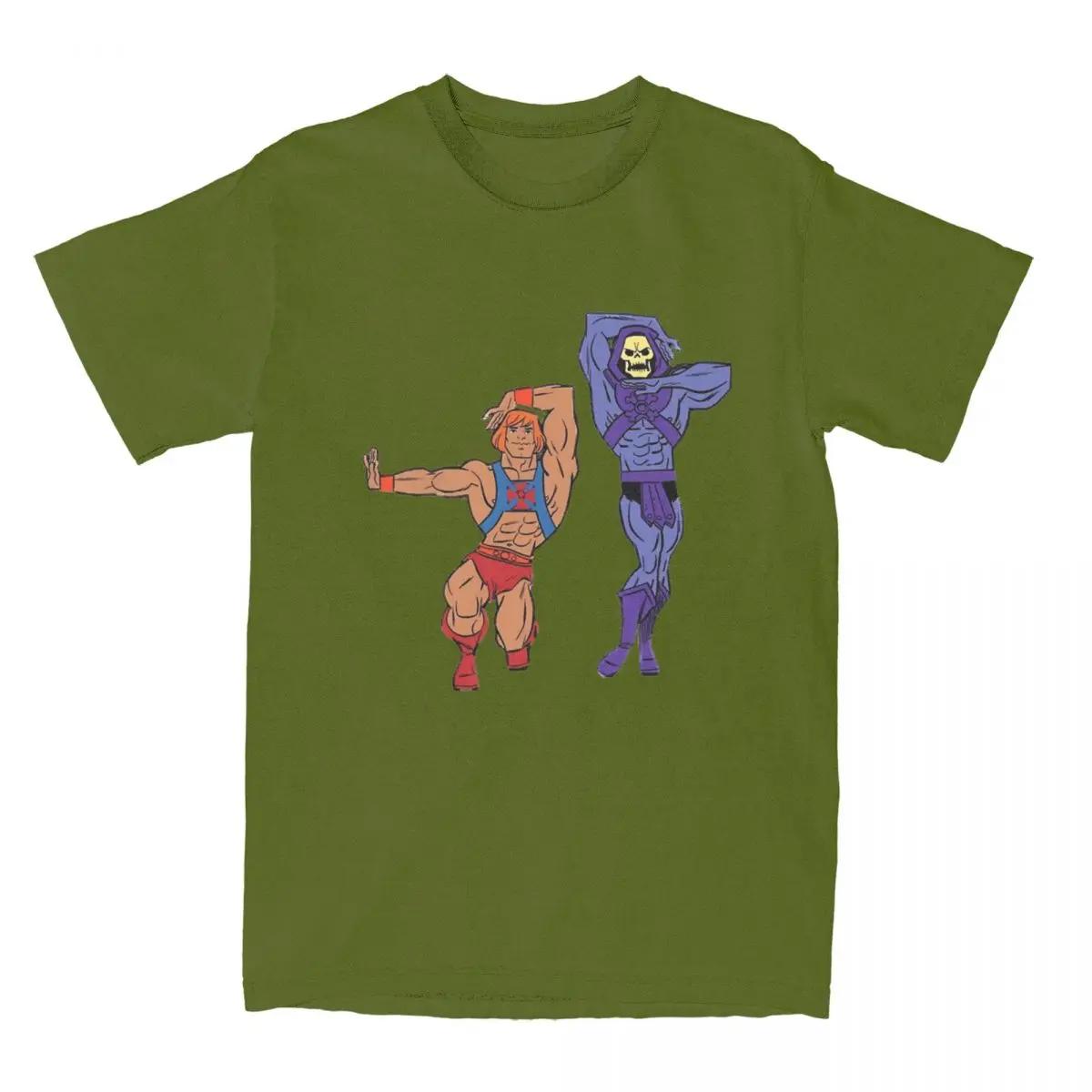 Masters Of The Universe He-Man Skelett Bekleidungshemd für Männer Frauen Heman He Man Awesome Printed Cloth XXXL armee grüne