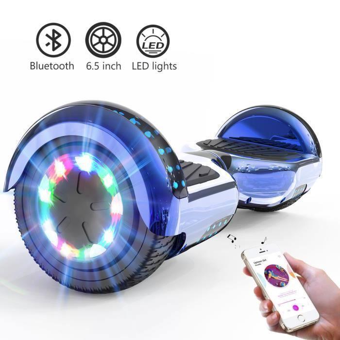 Hoverboard RCB 6.5 Zoll für Kinder und Jugendliche - Bluetooth LED - Leistungsstarker Motor - Blau
