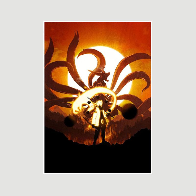 Klassisches Anime Naruto-Poster, weißes Papier, Cartoon-Rollen, Poster und Drucke, Heimdekoration, Wandbild, Raumdekoration, Kunst, Malerei, Fans-Sammlung 30x21cm
