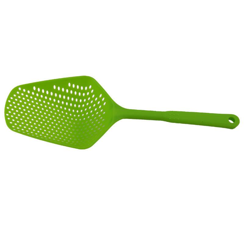 Kreative Kochen Schaufeln Lebensmittel Sieb Scoop Nylon Löffel Abfluss Gadgets Große Sieb Suppe Filter Haushalt Küche Zubehör grün