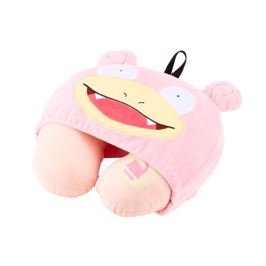 Pokemon Kapuzen-Nacken Rosa Pokemon Koffer Reisezubehör Kissen, Flegmon, Gürtel, One-Touch rosa