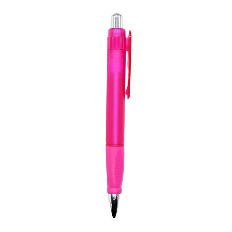 Einziehbarer Kugelschreiber 1,0 mm Schreibstift Dicker Stift Kugelschreiber Schwarze Tinte Druckkugelschreiber für Schüler Lehrer rosa