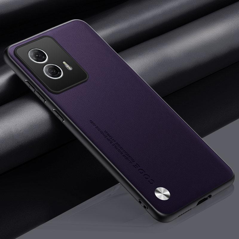 Hülle für Motorola Edge 50 Fusion Hülle Luxus Silikon Leder Rückseite für Moto Edge 50 Pro 50 Ultra Protect Schale Stoßfest Bumper Moto Edge 50 Fusion dunkelviolette