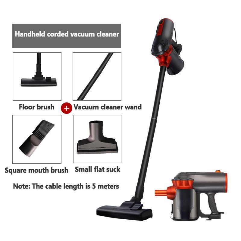 Handstaubsauger Kleiner Haushalts-Multifunktions-Staubentfernungs-Hochleistungs-tragbare Reinigungsmaschine EU plug schwarz