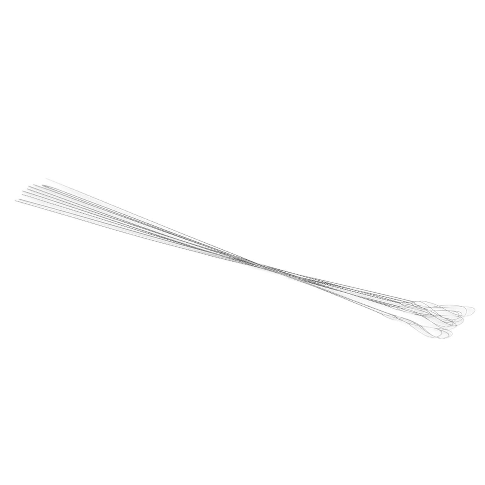 10 Stück Gedrehte Perlennadeln Faltbares Öhr Flexible Edelstahl Einfädelnadel für DIY