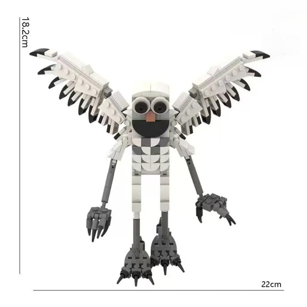 99 Nächte im Wald Spiel mit Bausteinen und Spielzeug Geburtstagsgeschenk Kinderspielzeug Hirsch Eule Ziege Monster Plastik Montiert white