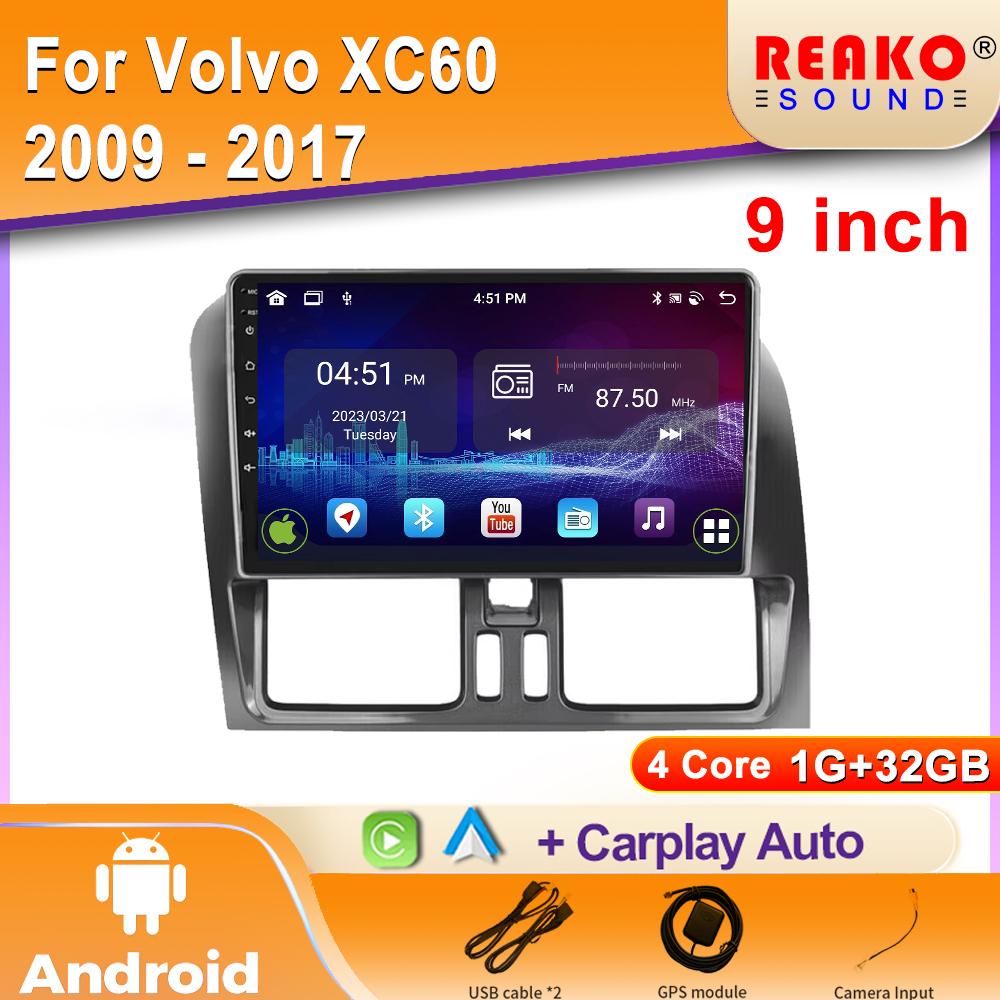 Android Autoradio für Volvo XC60 2009–2017 Video Multimedia Bluetooth-Player Navigation GPS Carplay Autoradio Stereo 4 core 1GB+32GB carplay