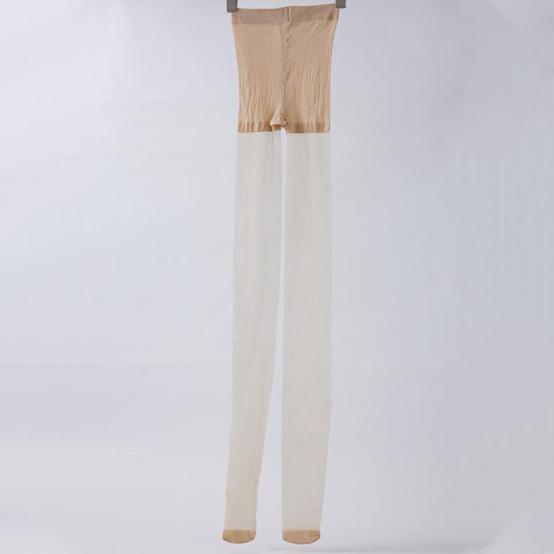 Kave 1 Paar Damen Glitzernde Strumpfhosen Sommer Dünne Nylon Transparente Strumpfhose Damenmode Hohe Taille Glitzer Strumpfhose Strumpfhose S 40-50kg white
