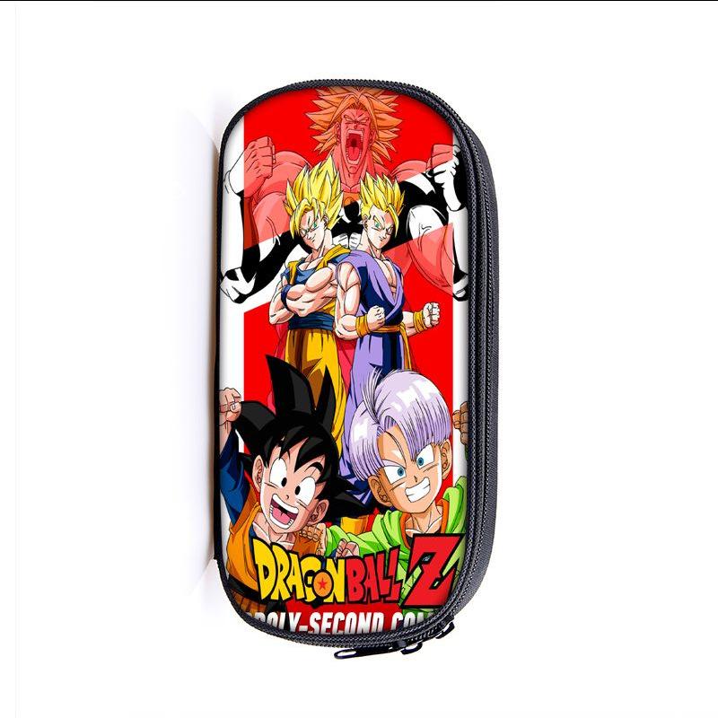 Dragon Ball Anime Son Goku Cartoon Große Kapazität Federmäppchen Mode Jungen Mädchen Stiftebeutel Schulbedarf Schüler Schreibtischzubehör Box