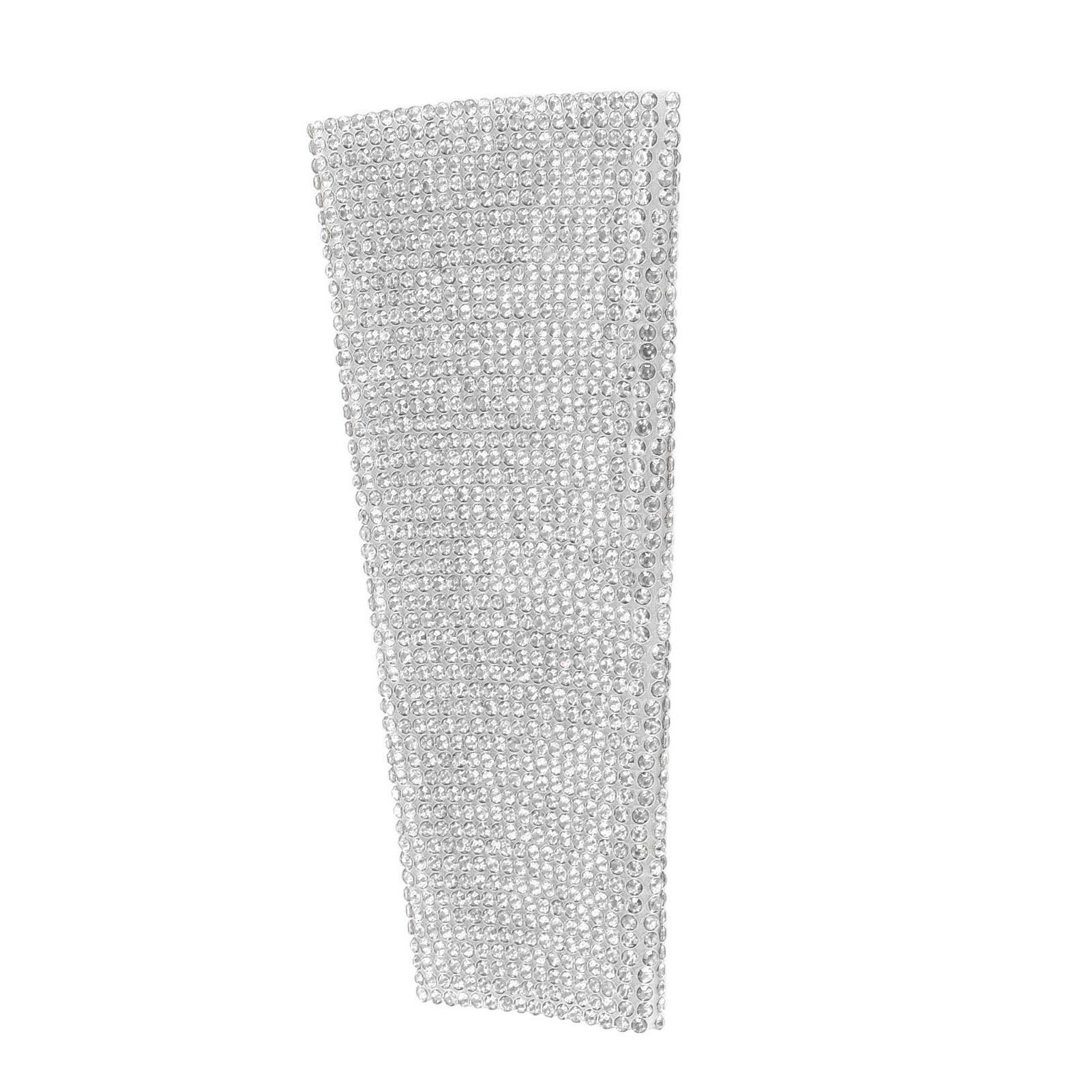 Mikrofon-Griffabdeckung Glas Funkelnd Bling Strass Mikrofon Dekorative Hülle Wickel für SM58 silber