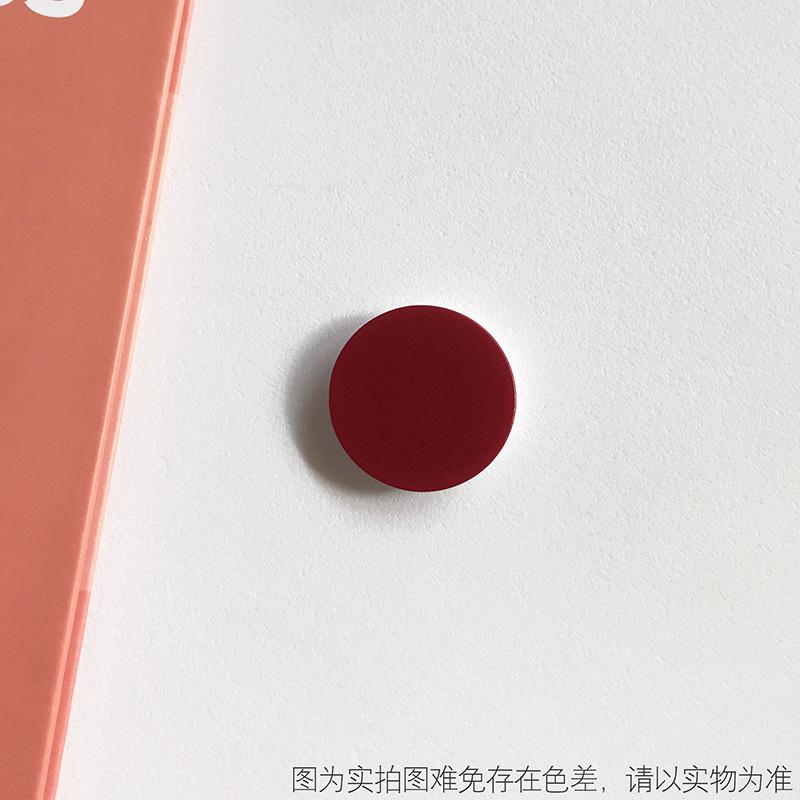 1 STÜCK Einfarbig Rund Popping Sockets Griff Handyhalter Fingerringhalter Griptok Ständer Rückseite Abdeckung Clip Aufkleber Handyzubehör rot