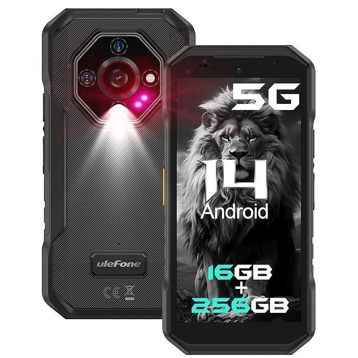 Unzerbrechliches 5G-Handy Ulefone Armor X32 Pro 16+256GB 6500mAh 5,65  64MP Kamera Robustes Smartphone Dural SIM/NFC Schwarz schwarz