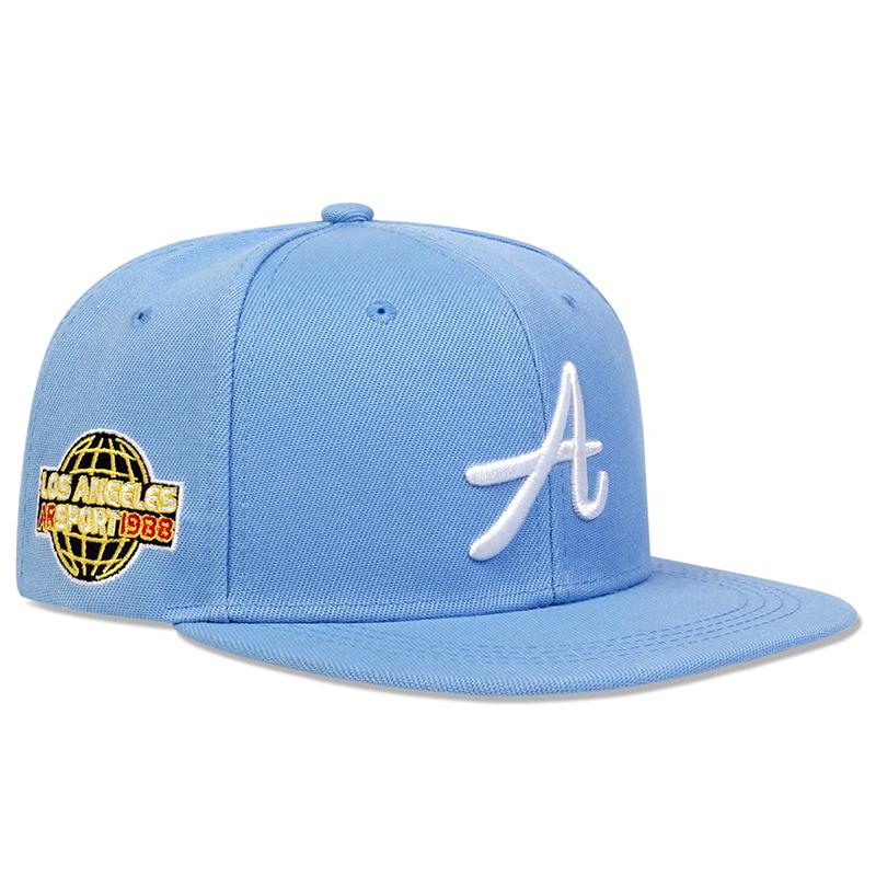 Modische Baseballkappe für Männer, verstellbare Snapback-Mütze, Hip-Hop-Sport-Freizeit-Trucker-Caps für Frauen, Outdoor-Sonnenhüte hellblaue