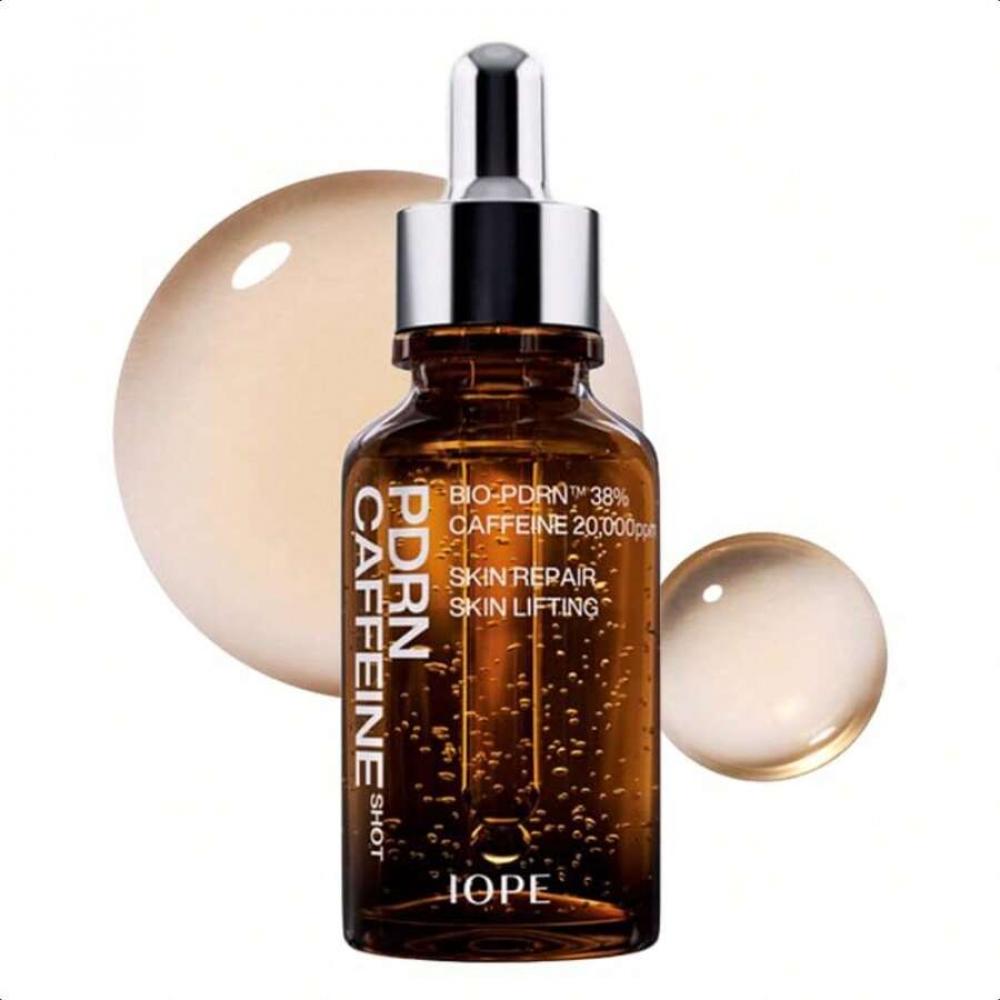 Iope BIO-PDRN Koffein-Shot Serum 30ml/50ml Aufpolsternde Haut, Intensive Straffung und Festigung, Koreanische Hautpflege, 30ml