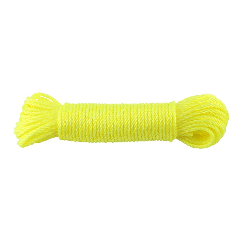 20m Nylon Seil Linien Schnur Wäscheleine Garten Camping im Freien (Gelb)