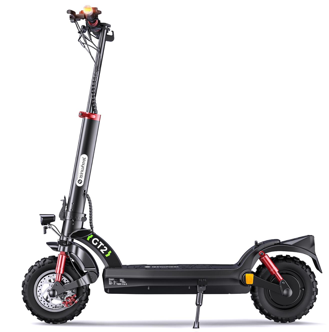 ISINWHEEL GT2 Mit ABE-Zertifikat All-Terrain Elektro-Tretroller für Erwachsene 800W Motor 48V15Ah Batterie 11 Zoll Offroad-Reifen Outdoor-Fahren E-Scooter für Erwachsene