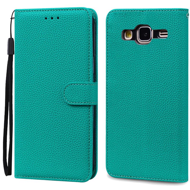 Für Samsung Galaxy J3 2016 Fall Flip Leder Abdeckung Für Samsung J3 2016 Fall Brieftasche Telefon Fall Für Samsung Galaxy J3 6 2016 J320F For Samsung J3 2016 cyanblau