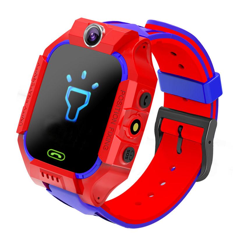 Kinder-Smartwatch, SOS-Telefonuhr, Smartwatch für Kinder, mit SIM-Karte, Foto, wasserdicht, Kindergeschenk für iOS und Android rot