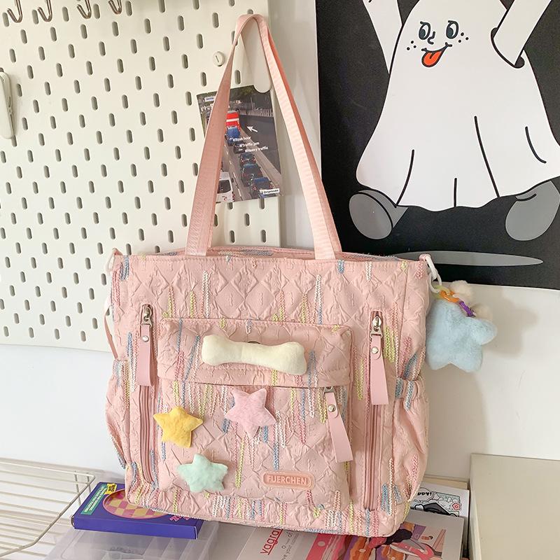 Rucksack für Kinder Grundschülerinnen Mittelschülerinnen Gutaussehende College-Studentinnen Buchstaben-Rucksack Rucksack