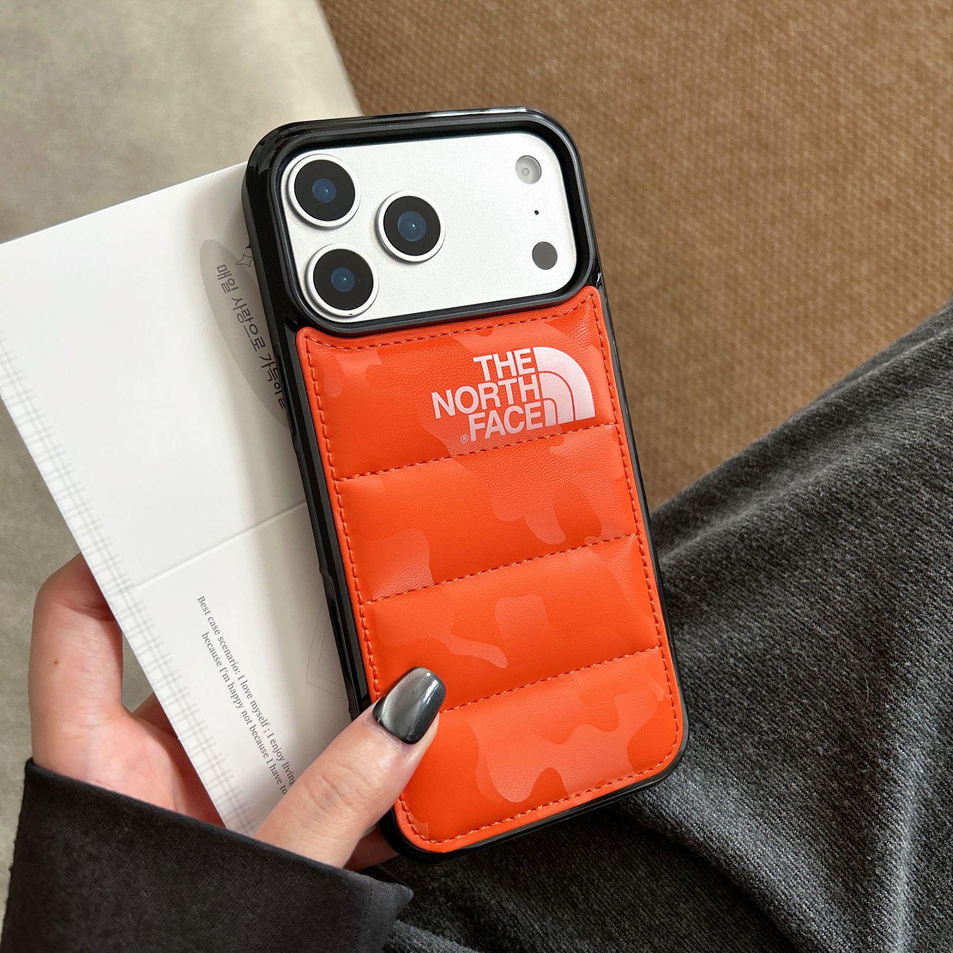 Minimalistische Handyhülle im Graffiti-Stil für iPhone 14 Pro Max, 15 Pro, 16 Pro, 17 Pro Max – stoßfest iPhone 17 Pro orange/Leo-Print