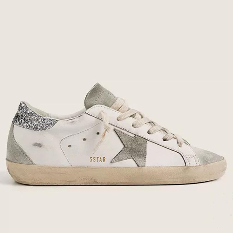 Leder kleine schmutzige Schuhe Herren- und Damenschuhe Sternschuhe schmutzige Schuhe lässig vielseitig Mode Board Schuhe weiße Schuhe men's size 46